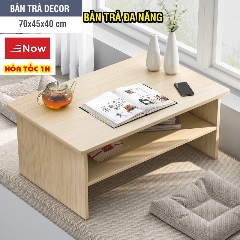 [Mã LIFEBKM1 giảm 10% tối đa 1 triệu đơn từ 500k] Bàn trà Decor đa năng, kết hợp bàn học, bàn ăn siêu tiện ích