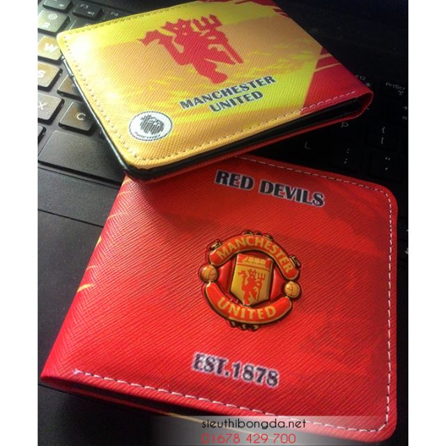 Ví Manchester united logo dập nổi