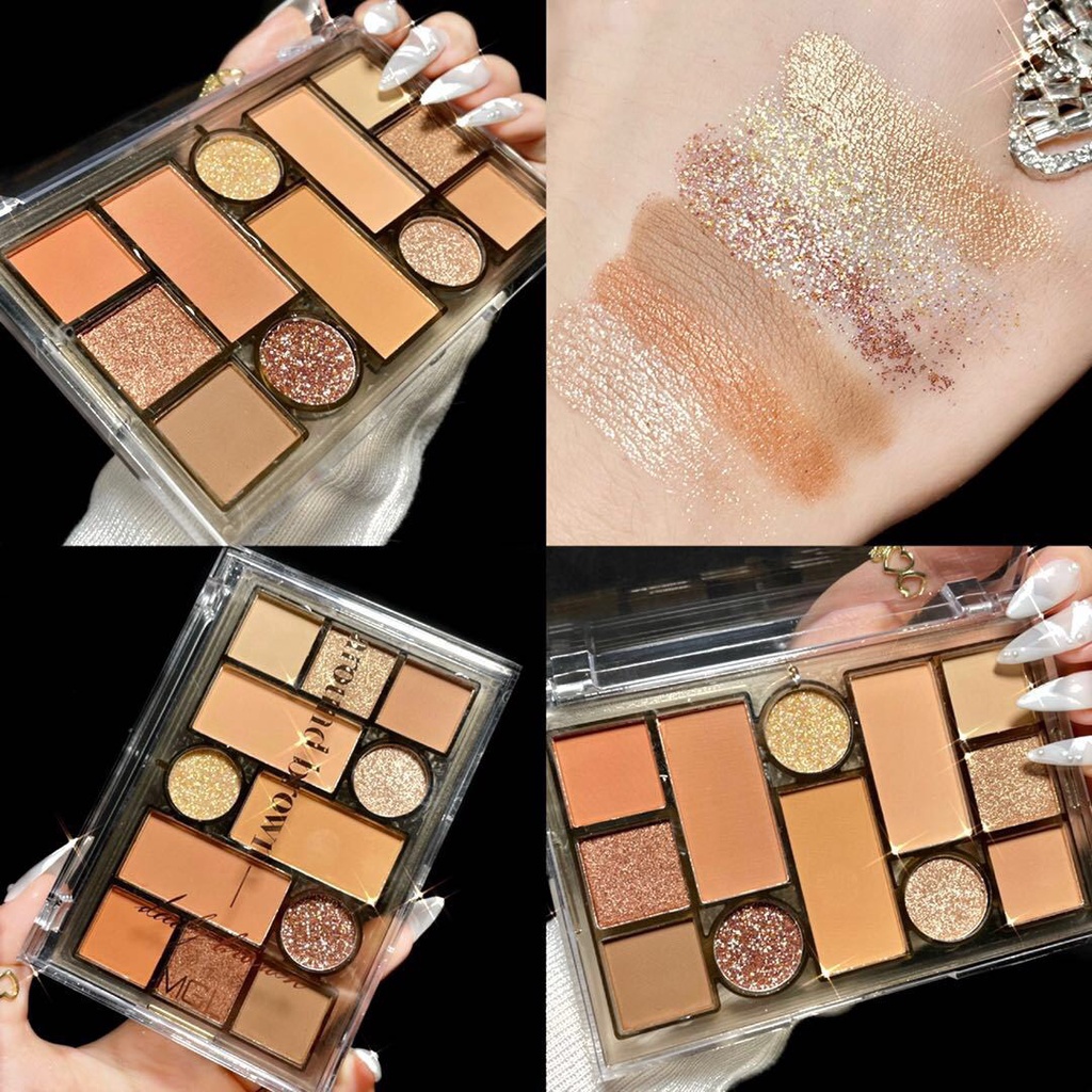 Bảng Phấn Mắt MGL 12 Ô Tông Màu Nâu Tây Siêu TRENDY Xiin house | BigBuy360 - bigbuy360.vn