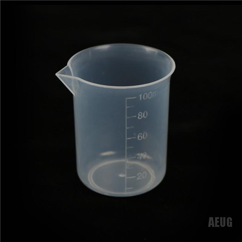 Set 2 Cốc Đo Lường Bằng Nhựa Trong Suốt 100ml Tiện Dụng