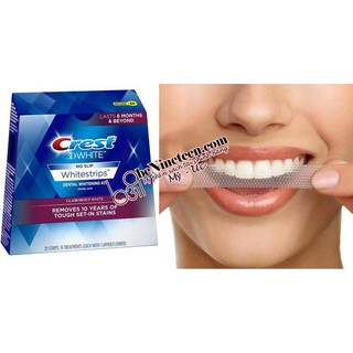 Miếng Dán Trắng Răng Crest 3D Whitestrips Glamorous White 28 Strips (28 miếng)