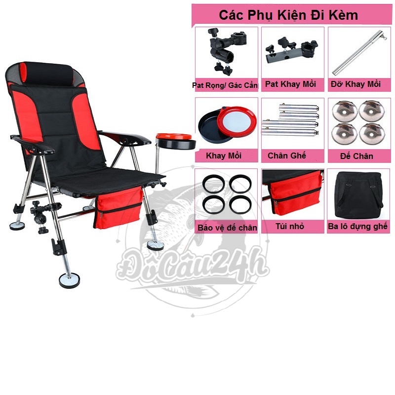 Ghế Câu Đài Săn Hàng Chất Liệu Inox Cao Cấp Kèm Phụ Kiện