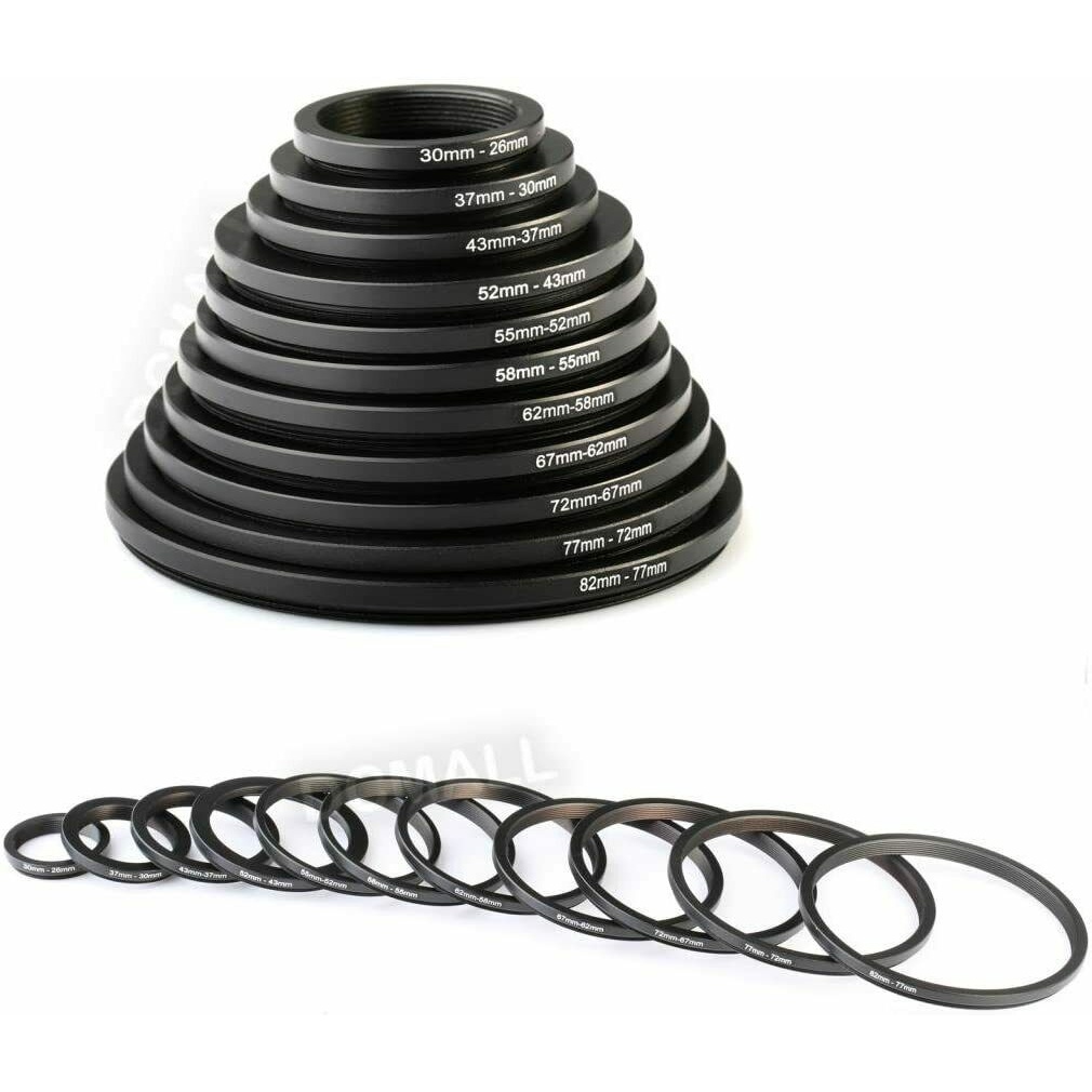 Vòng Đệm Lọc Bước 82-77 - 67-62 - 58-55 - 52-49 - 46-43 - 40.5-37mm Cho Ống Kính Máy Ảnh