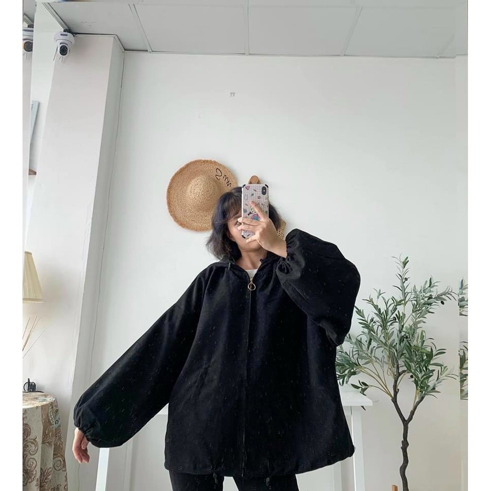 Áo Khoác Kaki nỉ Khóa Bo tay-Áo khoác Jacket hoodie trendy Ulzzang | BigBuy360 - bigbuy360.vn