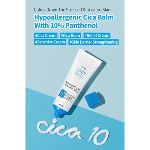 ETUDE HOUSE Kem dưỡng da Cica SoonJung 10 Panthensoside 50ml