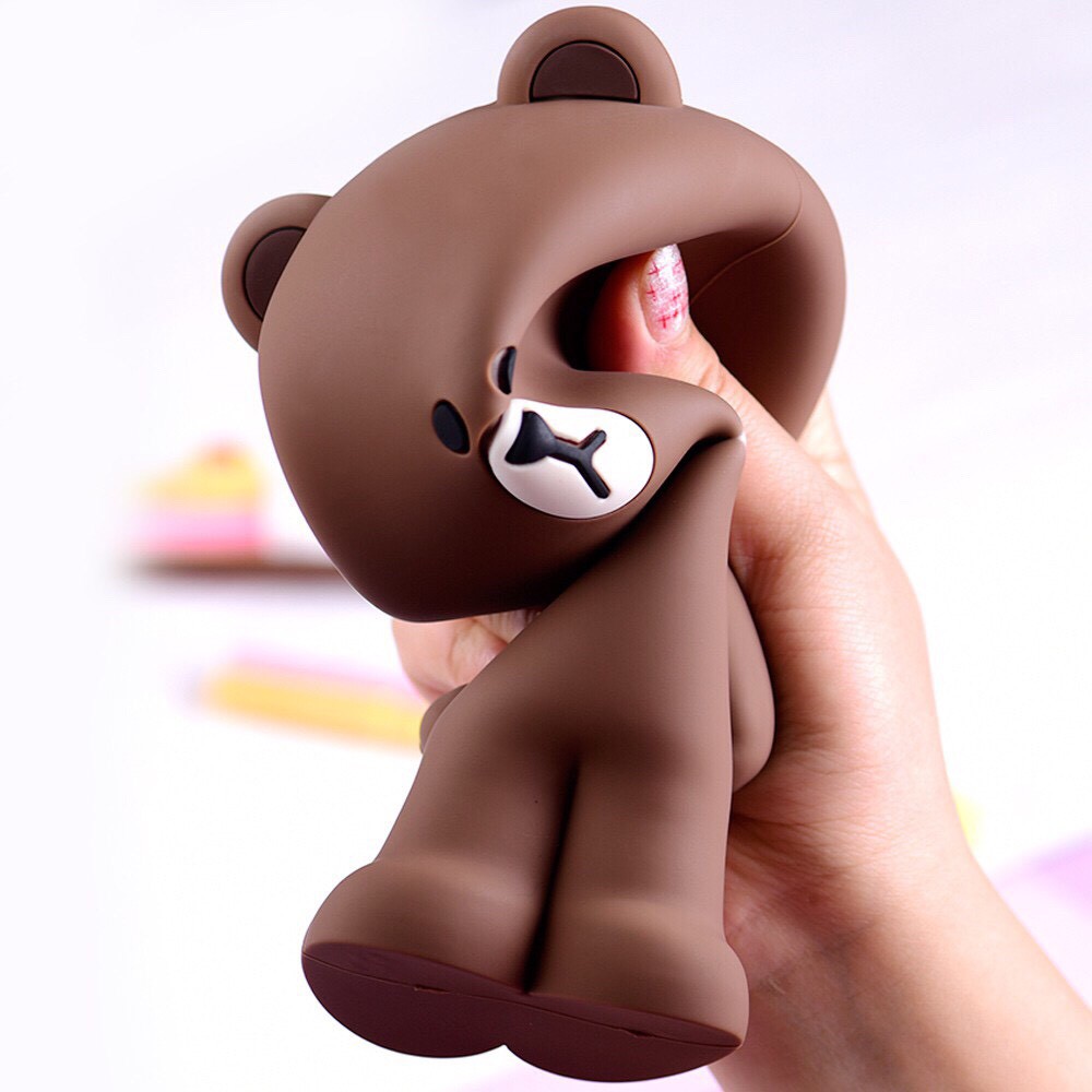 Hộp bút hình gấu Brown và thỏ Kenny của Line Friend/bóp đựng đồ trang điểm