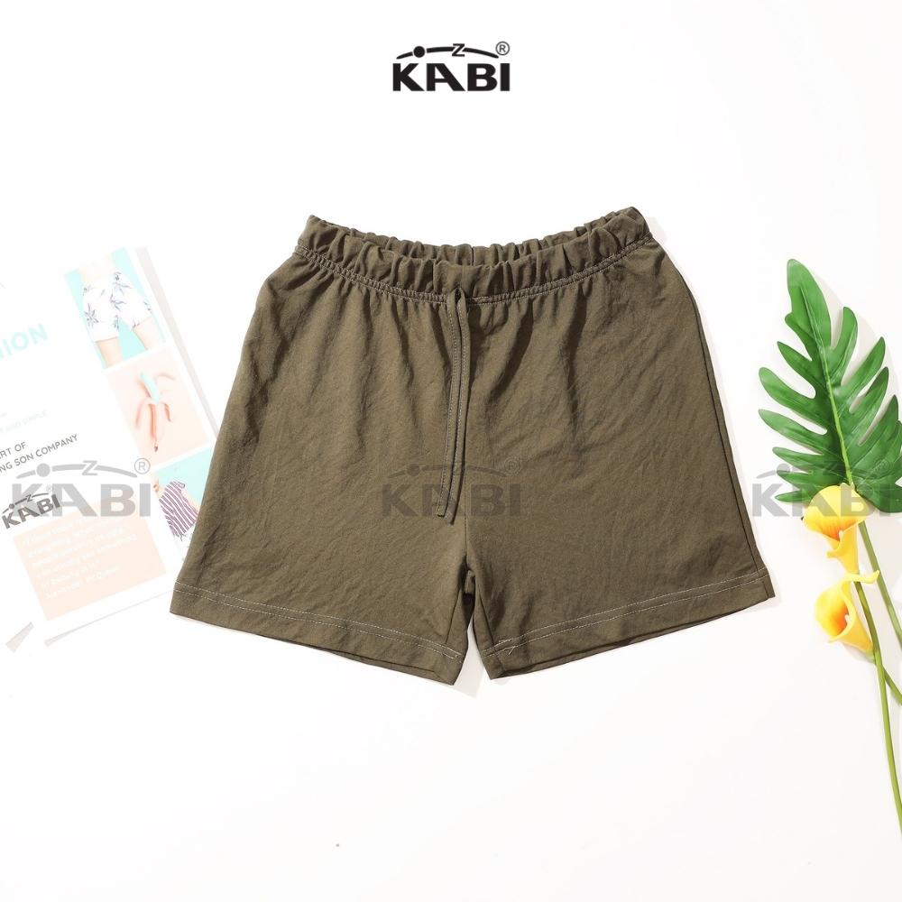 Quần đũi nữ KABI quần đùi quần short ngắn không túi màu trơn co giãn thoáng mát - WQN002