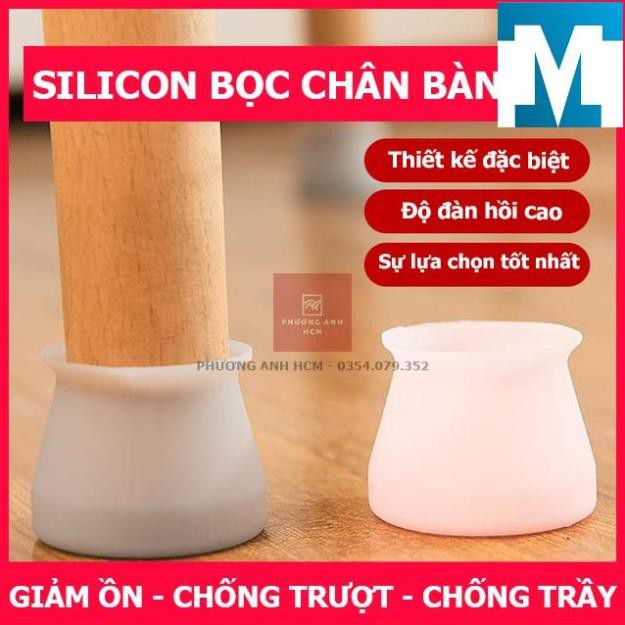 [SET 4] Vỏ Bọc Chân Bàn Ghế / Bịt Chân Bàn Ghế Chống Trượt, Chống Trầy Xước (4 CÁI)