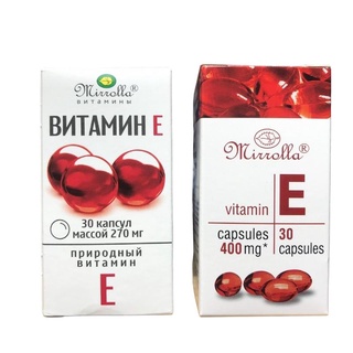 Vitamin E Đỏ Mirrolla Nga 270mg - 400mg