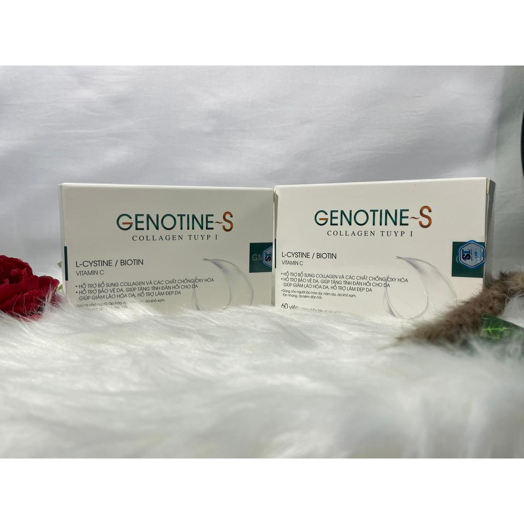 Viên Uống Đẹp Da Bổ Sung COLLAGEN, LCYSTIN GENOTINE - S Hộp 60Viên Hàng Chính Hãng