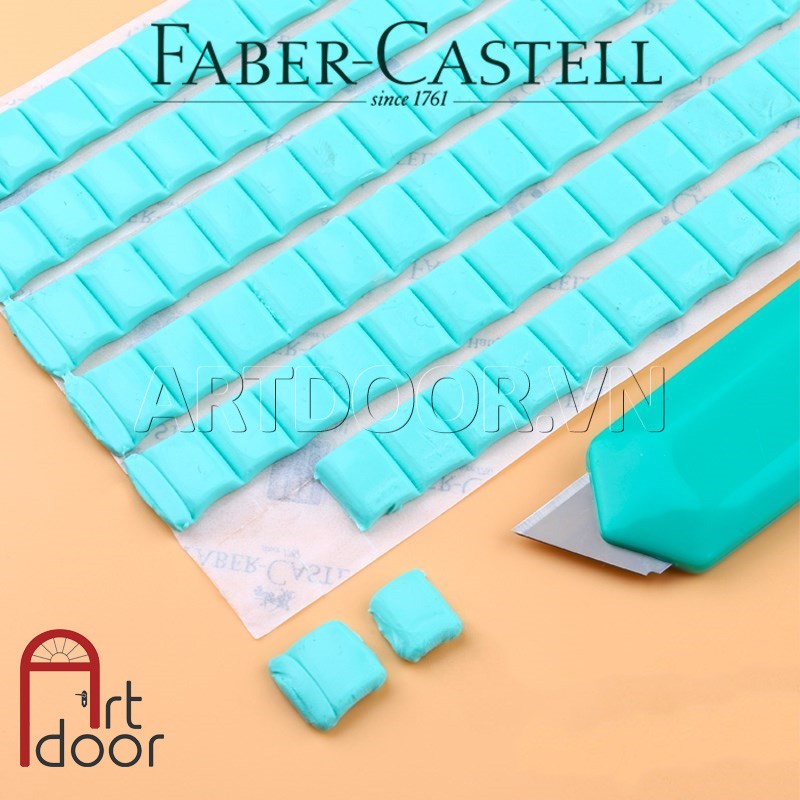 [ARTDOOR] Đất sét dính FABER CASTELL treo tranh, thủ công - TRẮNG (90 miếng)