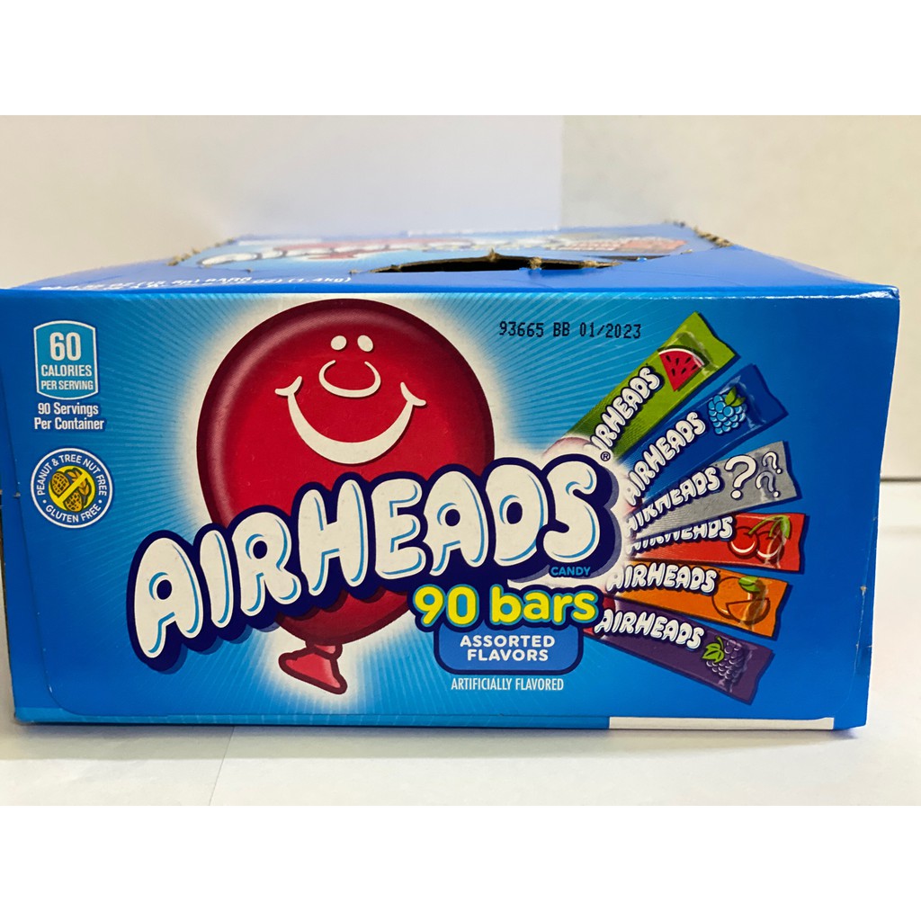 Kẹo dẻo trái cây Air Heads của Mỹ ( Vị Cherry, Cam, Nho, Mâm xôi, Dưa Hấu)