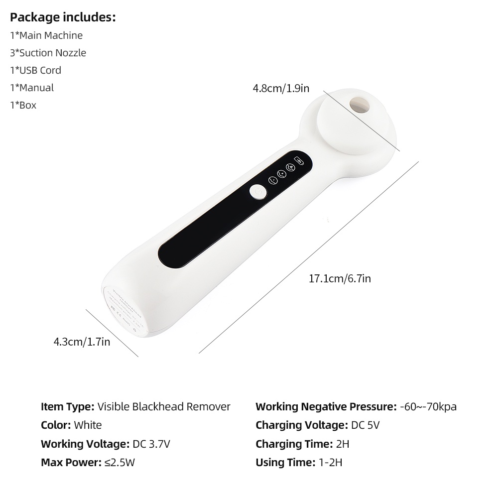 Máy hút mụn đầu đen FOREVERLILY làm sạch lỗ chân lông nâng cấp tinh chất