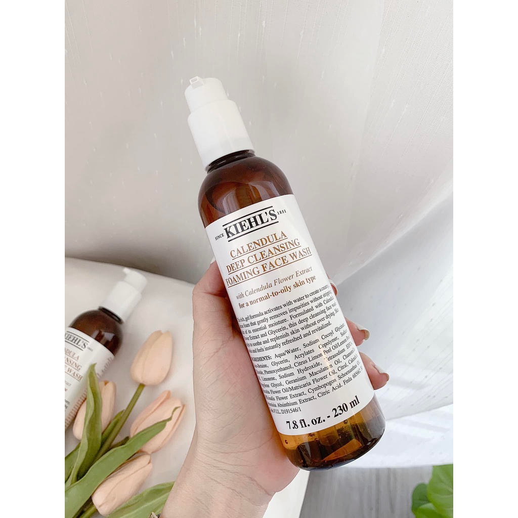 (tặng 1 nạ) Sữa rửa mặt Kiehl's 230ml hoa cúc