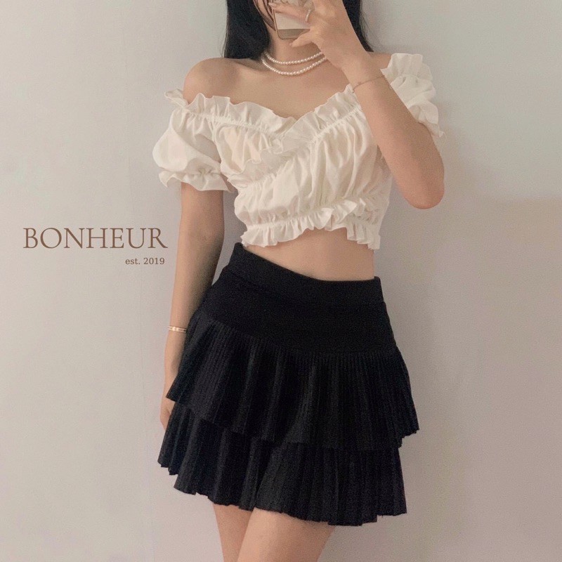 Áo Voan Bèo Cột Dây Nữ Tính A4