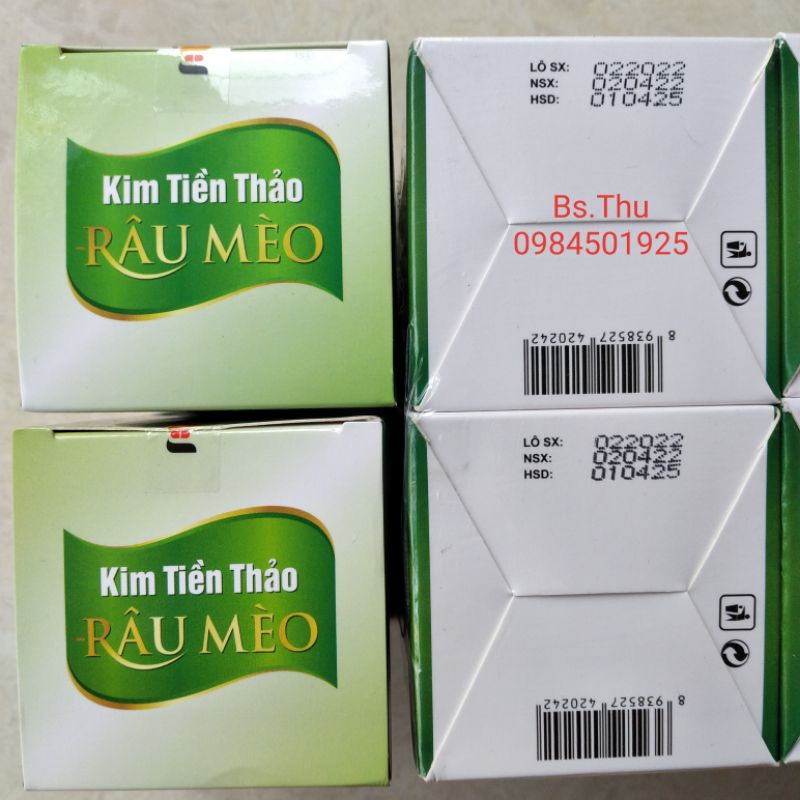 Kim tiền thảo râu mèo Benmax hỗ trợ thanh nhiệt, lợi tiểu, thông tiểu, lọ 100 viên