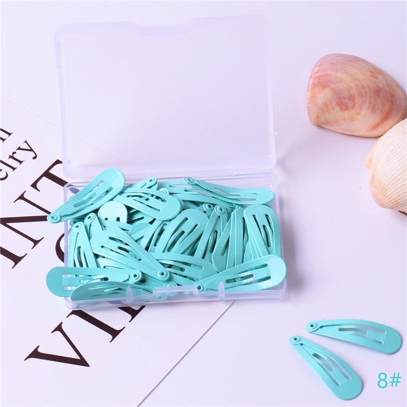 Set 50 kẹp tóc Haimeikang nhỏ màu kẹp phong cách Hàn Quốc thời trang