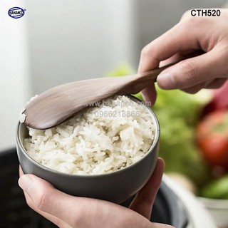 Muôi xới cơm gỗ Óc Chó (Nhập khẩu Mỹ) chịu nhiệt cao - chiên xào các loại - HAHANCO