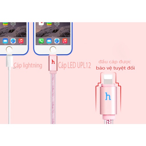 ✅Mới✅Cáp Sạc Nhanh Siêu Bền IP Android Đèn Báo Led, Hoco UPL12 TypeC/Micro USB, truyền dữ liệu dài 1.2m