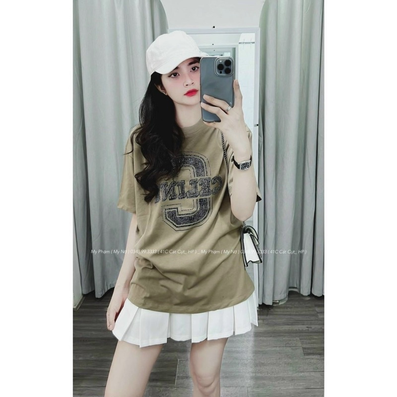 Áo phông thụng tay lỡ chữ C