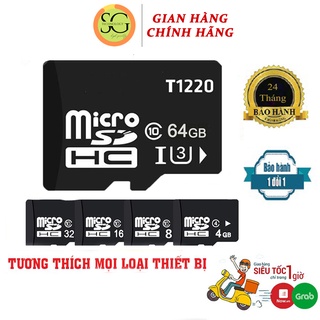 Hình ảnh Thẻ nhớ MicroSD Class 10 Tốc độ cao (Đen) 2GB/4GB/8GB/16GB/32GB/64GB