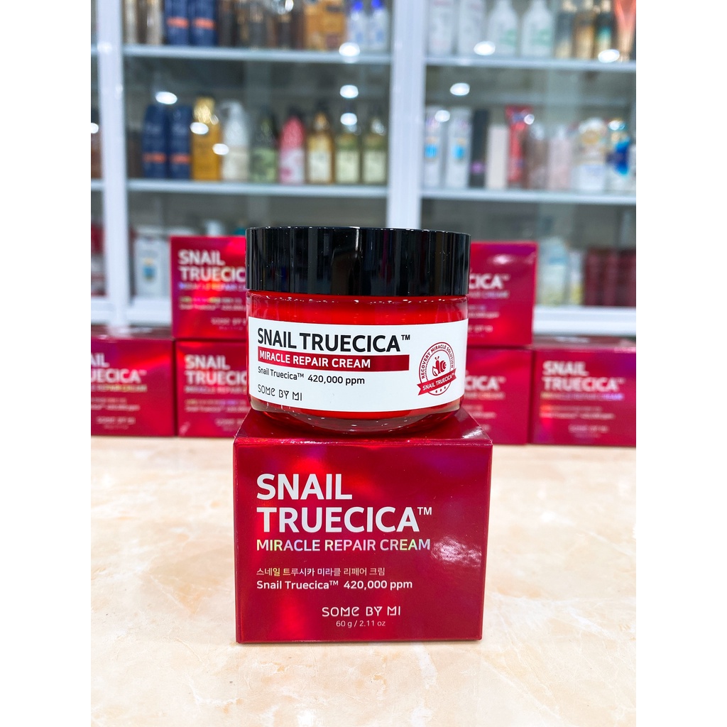 Kem Dưỡng Ốc Sên Phục Hồi Da Some By Mi Snail Truecica Miracle Repair Cream Hàn Quốc 60g