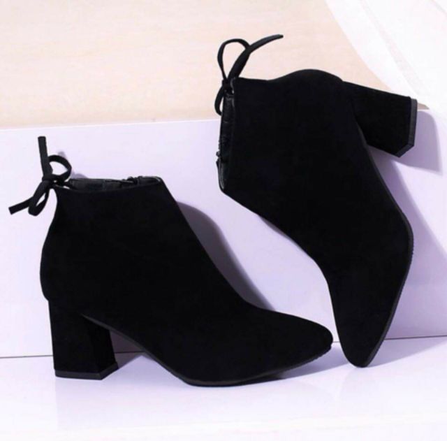 Giầy boot da lộn 5 phân ( size 34-43 ) [ Hàng order sẵn 40  hagauorder hagauorder | BigBuy360 - bigbuy360.vn