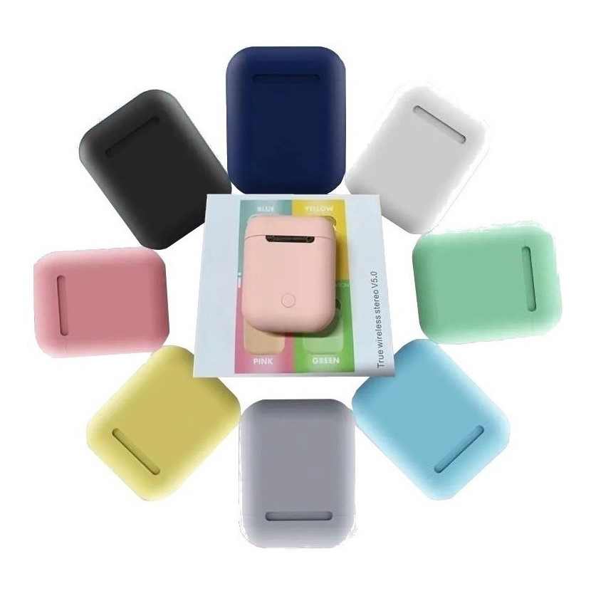 Tai nghe không dây bluetooth 5.0 i12 tws cảm ứng chạm âm thanh nổi