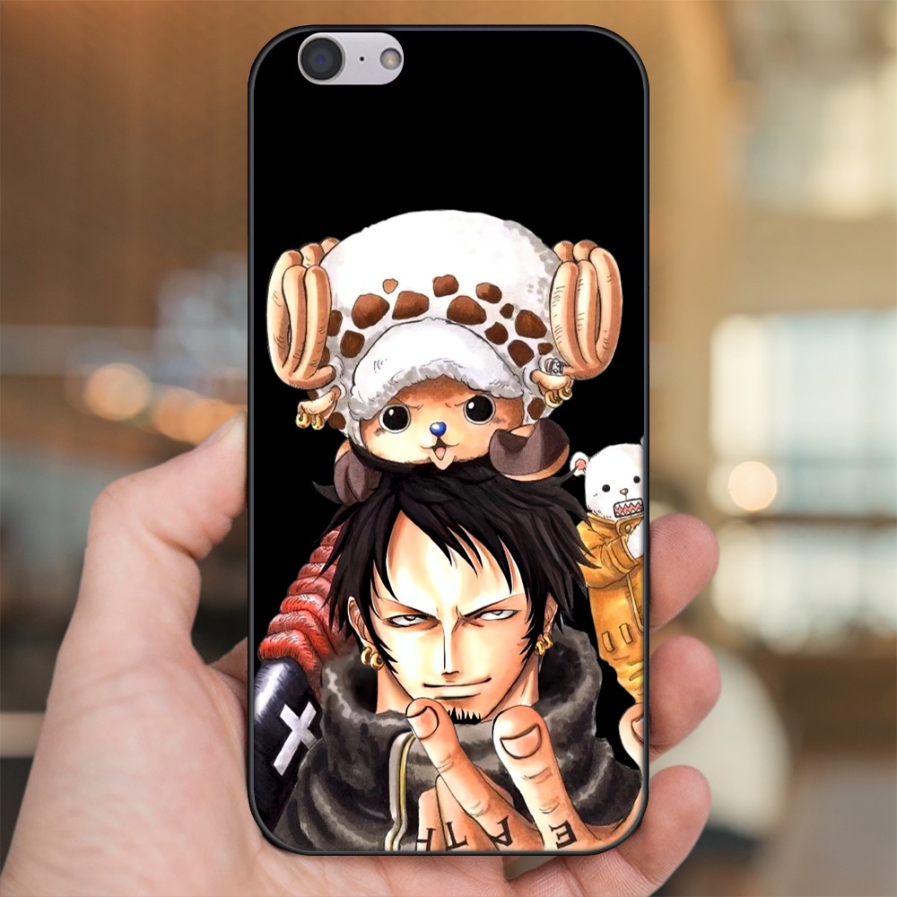 Ốp lưng Oppo A39, F3 Lite viền đen in hình Law One Piece