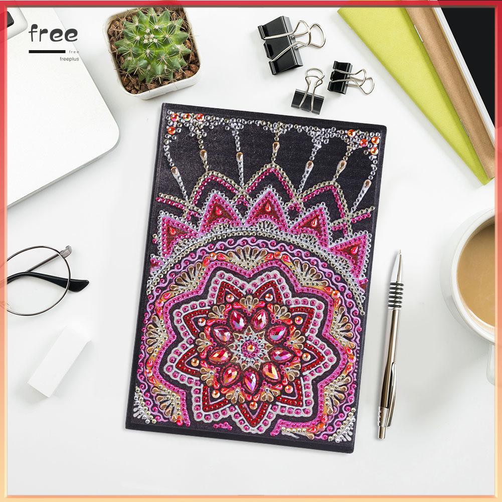 DIY Mandala Special Shaped Diamond Painting 50 Pages Sketchbook A5 Notebook