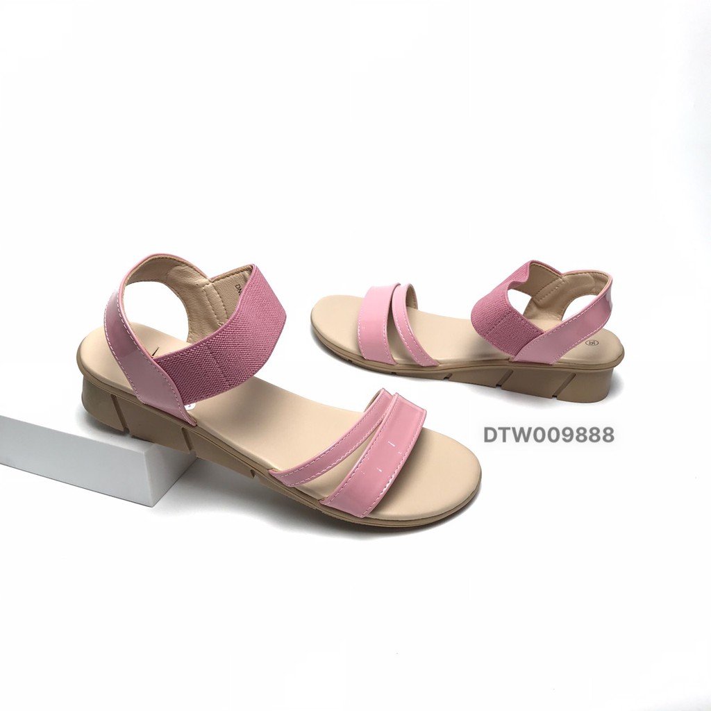 Sandal nữ BlTIS ❤️FREESHIP❤️ Dép quai hậu nữ quai chun màu hồng DTW