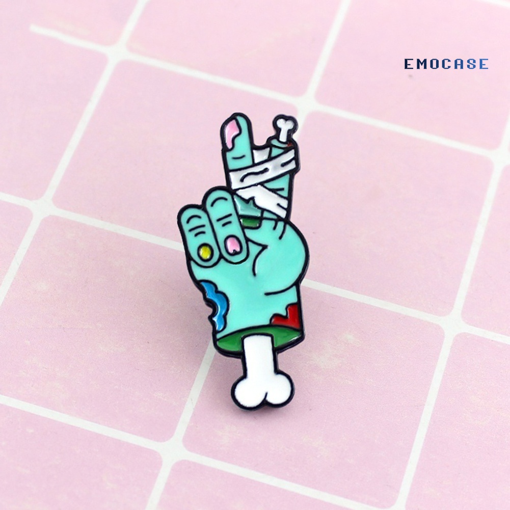 Ghim Cài Áo Hình Bàn Tay Đầu Lâu Độc Đáo