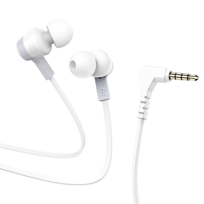 Tai nghe có dây dẹt HOCO giắc cắm 3.5mm có mic jack vuông tiện lợi dùng cho samsung xiaomi ...