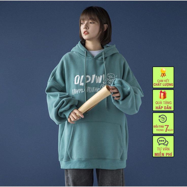 Áo hoodie nam nữ,Áo sweater nỉ nam nữ from rộng Unisex chất nỉ ngoại 2 lớp dày dặn | BigBuy360 - bigbuy360.vn