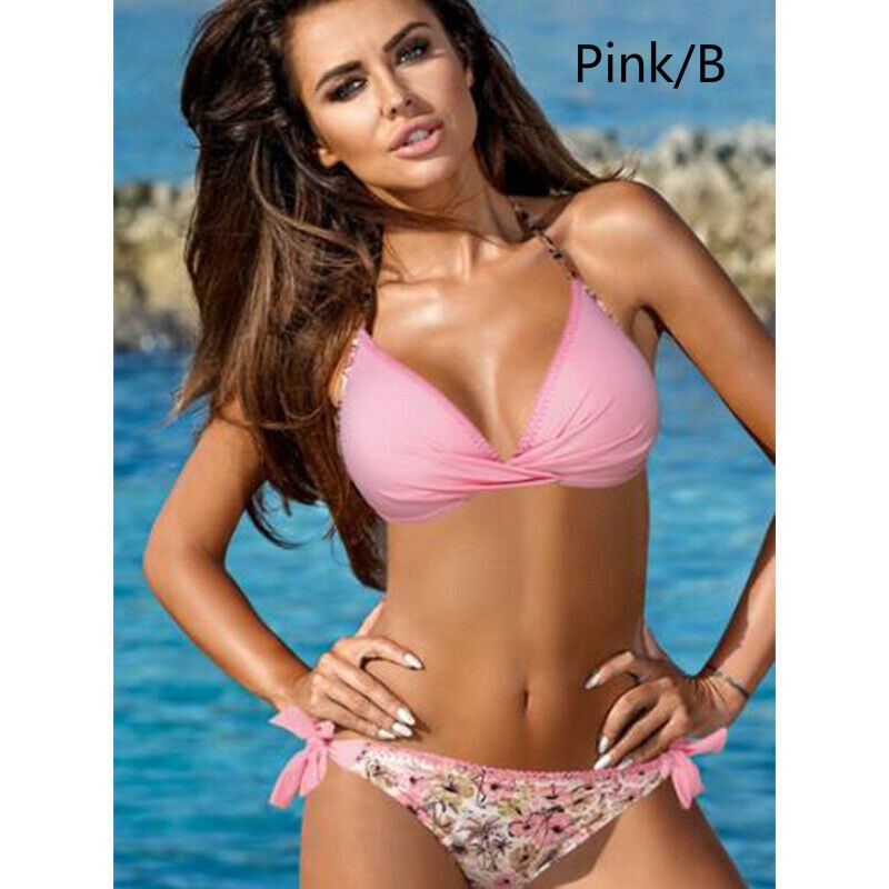 Đồ bơi nâng ngực nữ 2 mảnh Bikini in họa tiết gợi cảm