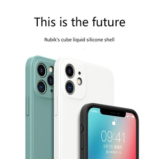 Suitable for iphone mobile phone shell iphone11/iphone X/iphone XR anti-drop lens protective cover liquid silicone soft shell square straight edge