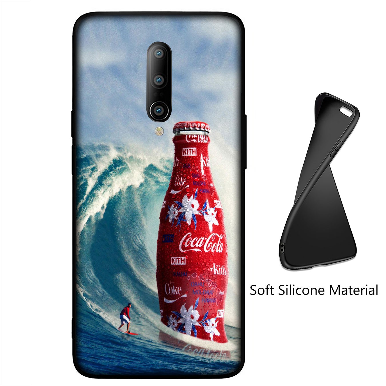 Samsung Galaxy S21 Ultra S8 Plus F62 M62 A2 A32 A52 A72 S21+ S8+ S21Plus Casing Soft Silicone Phone Case Coca Cola Coke red logo Cover