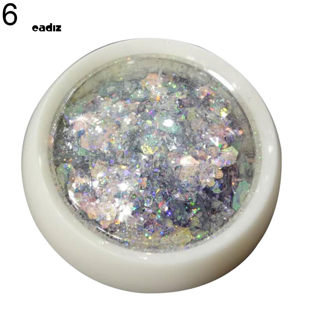 [Hàng mới về] Hộp kim tuyến nhiều màu xinh xắn lấp lánh trang trí móng tay tiện dụng