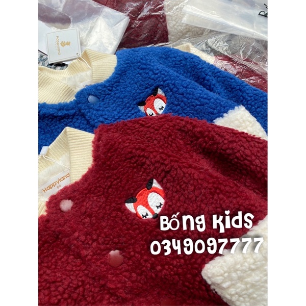 Áo Bomber Bé Trai &amp; Bé Gái Lông Cừu HappyLand
