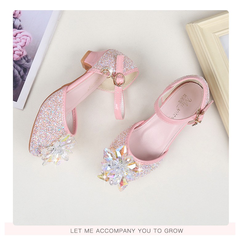 Giày Cao Gót Công Chúa Thiết Kế Mới Thời Trang 2023 Dành Cho Bé Gái