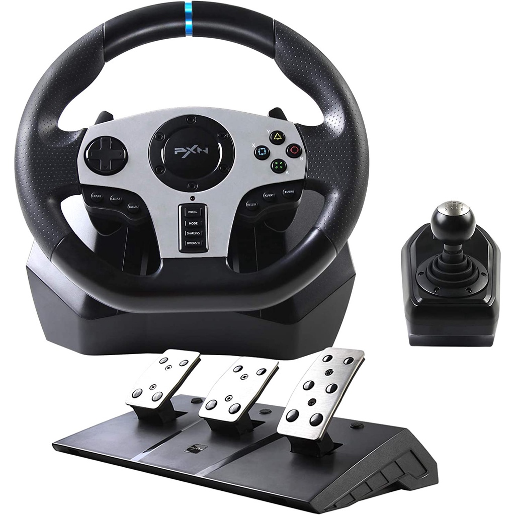Vô lăng chơi game PXN V9 Gaming Racing Wheel - Hàng Chính Hãng