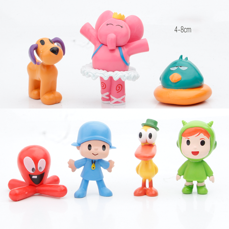Set 7 Mô Hình Đồ Chơi Phim Hoạt Hình Pocoyo Zinkia