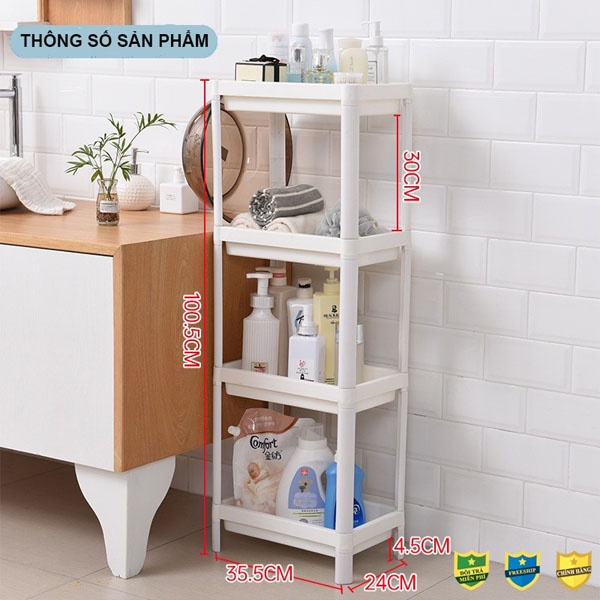 Kệ Để Đồ Đa Năng INOCHI 2-3-4 Tầng Tiện Dụng - Giá Để Gia Vị Nhà Bếp Tháo Lắp Linh Hoạt