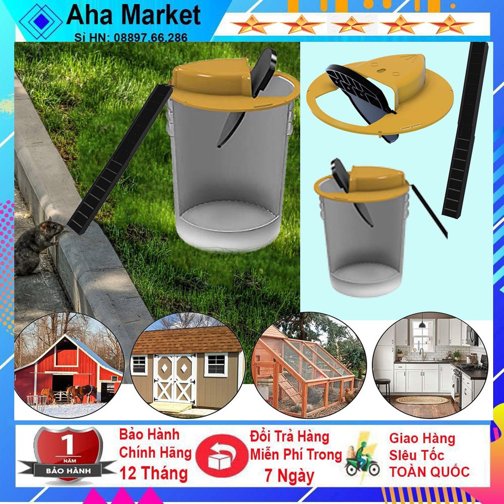 Bẫy Chuột Tự Động Bập Bênh Siêu Nhạy Thiết Kế Nắp Lật Có Thể Tái Sử Dụng