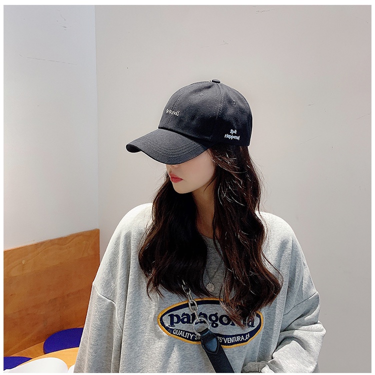 Mũ lưỡi trai - nón kết GROUND nam nữ phong cách unisex màu Be, Đen