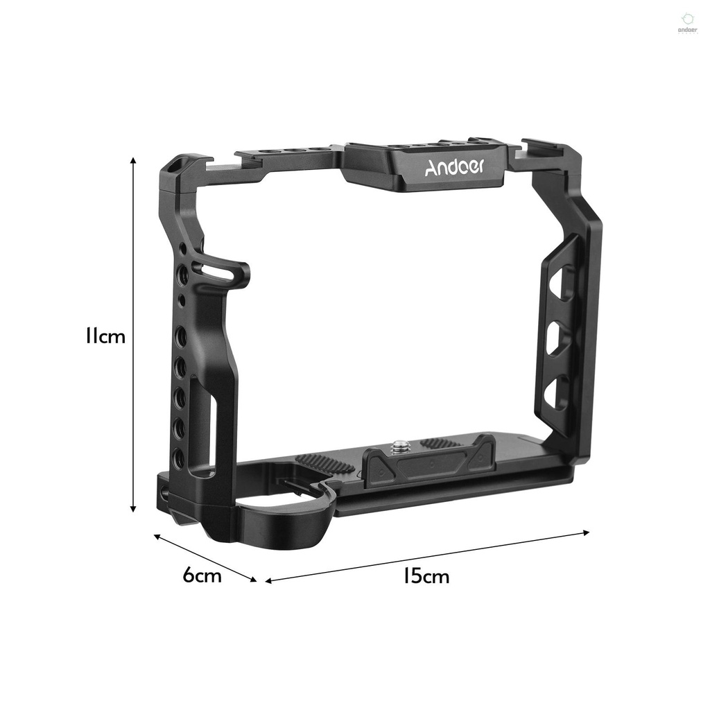 Khung Hợp Kim Nhôm Andoer Với Ốc Vít 1/4 Inch Thay Thế Cho Máy Ảnh Sony A7 IV