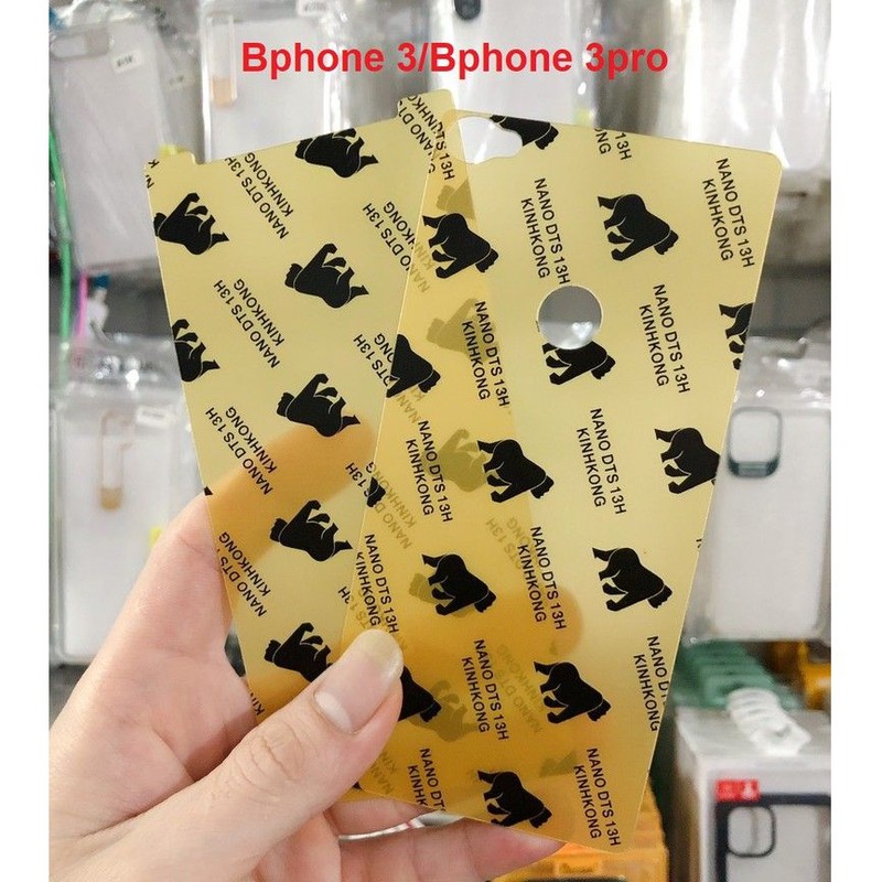 [ Bphone 3/ Bphone 3 pro] Dán cường lực dẻo nano siêu bền mặt trước và sau Bphone 3/ Bphone 3 pro fu