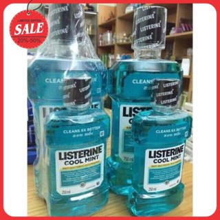 2chai nước súc miệng LISTERINE  750ml và chai 250ml