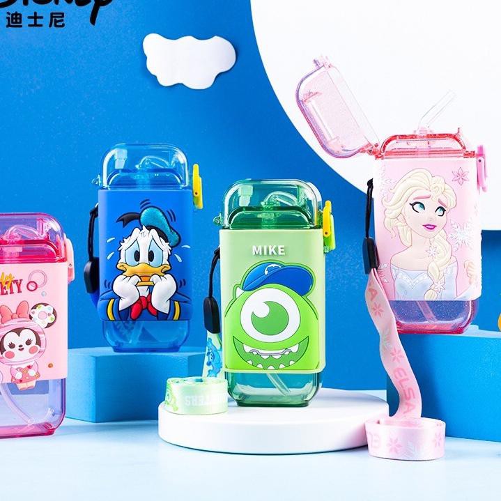 Bình Nước Hình Xe Hơi Chuột Mickey Elsa 280ml