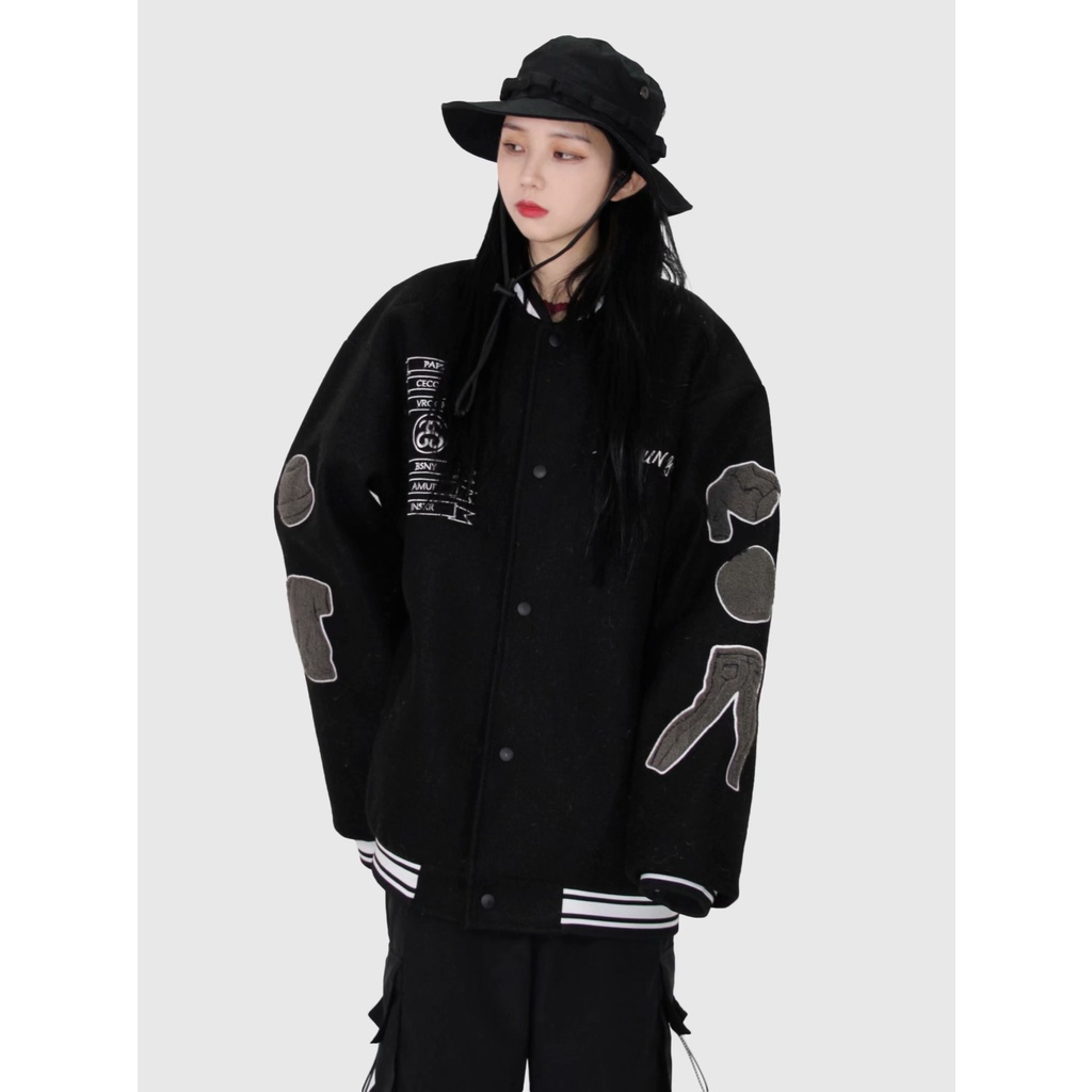 Áo khoác bóng chày dáng rộng thời trang hàn quốc dành cho nam